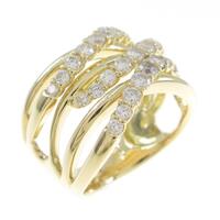 K18YG ダイヤモンドリング