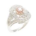 【リメイク】K18PG／プラチナダイヤモンドリング 0．18ct・FP・SI2