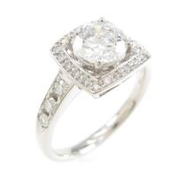 プラチナダイヤモンドリング 1．011ct・D・VVS2・VG