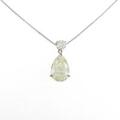 K18WGダイヤモンドネックレス 3．023ct・VLY・I1・ペアシェイプ