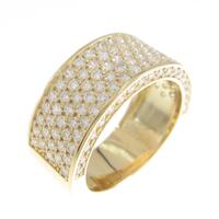 【リメイク】K18YG パヴェ ダイヤモンドリング