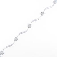 K18WG ダイヤモンドブレスレット