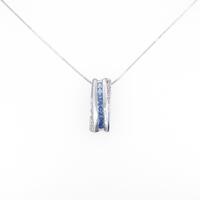 K18WG サファイヤネックレス