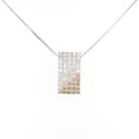 K18WG ダイヤモンドネックレス