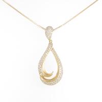 K18YG ダイヤモンドネックレス