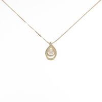 【新品】K18YG ダイヤモンドネックレス 0．203ct・G・SI1・VG