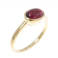 K18YG ガーネットリング