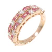 K18PG サファイヤリング 拡散処理未検査