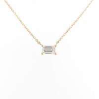 【リメイク】K18YG ダイヤモンドネックレス 0．417ct G SI1 ファンシーカット