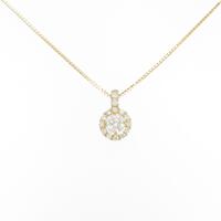 【新品】K18YG ダイヤモンドネックレス