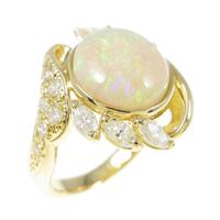 K18YG オパールリング
