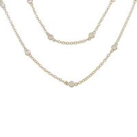 K18YG ダイヤモンドネックレス