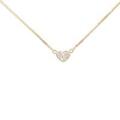 K18YG ハート ダイヤモンドネックレス