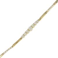 K18YG ダイヤモンドブレスレット