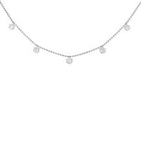 K18WG ダイヤモンドネックレス