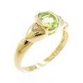 K18YG ペリドットリング