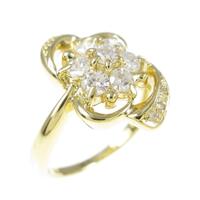 K18YG ダイヤモンドリング