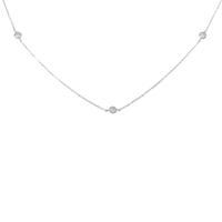 K18WG ダイヤモンドネックレス