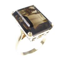 585YG スモーキークオーツリング