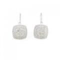 K18WG ダイヤモンド ピアス 2.00CT