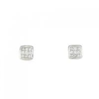 18KWG/K18WG ダイヤモンド ピアス 0.32CT