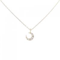 4゜C ムーン ダイヤモンド ネックレス