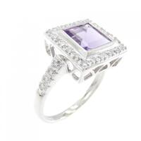 750WG アメジスト リング