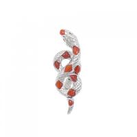 AKコレクション スネーク サンゴブローチ