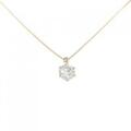 K18PG ソリティア ダイヤモンド ネックレス 0.324CT