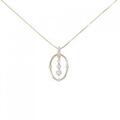 K18PG ダイヤモンド ネックレス 0.25CT
