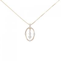K18PG ダイヤモンド ネックレス 0.25CT