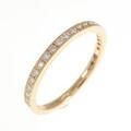 K18PG ハーフエタニティ ダイヤモンド リング 0.16CT
