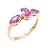 K18PG ルビー リング 0.80CT