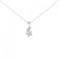 K18WG スター ダイヤモンド ネックレス 0.20CT