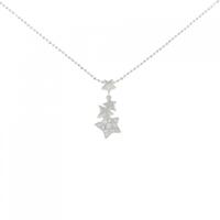 K18WG スター ダイヤモンド ネックレス 0.20CT