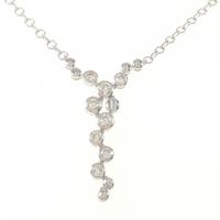 K18WG ダイヤモンド ネックレス 1.00CT