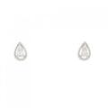 K18WG ダイヤモンド ピアス 0.12CT