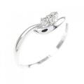 K18WG ダイヤモンド リング 0.05CT