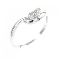 K18WG ダイヤモンド リング 0.05CT