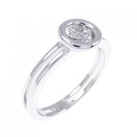 K18WG ダイヤモンド リング 0.102CT