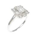 K18WG ダイヤモンド リング 0.26CT