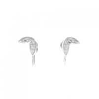 K18WG/K14WG ダイヤモンド イヤリング