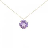 K18YG アメジスト ネックレス 3.38CT