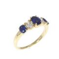 K18YG サファイヤ リング 0.79CT