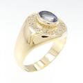 K18YG サファイヤ リング 1.63CT