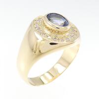 K18YG サファイヤ リング 1.63CT