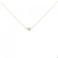 K18YG ソリティア ダイヤモンド ネックレス 0.10CT