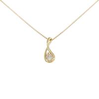 K18YG ダイヤモンド ネックレス 0.11CT