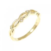 K18YG ダイヤモンド リング 0.03CT