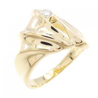 K18YG ダイヤモンド リング 0.07CT